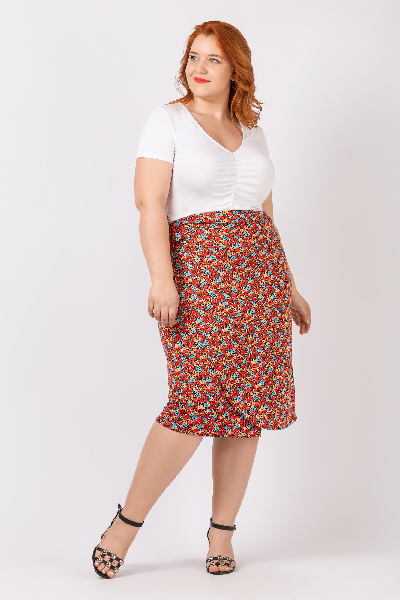 Κρουαζέ Φούστα Khloe Κόκκινο Κρουαζέ Φούστα Khloe Κόκκινο