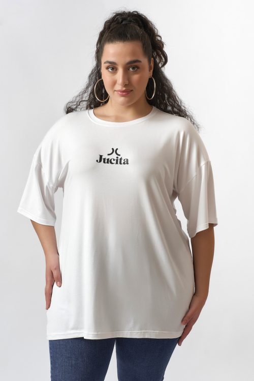 Oversized T-shirt Jucita TM Μαύρο