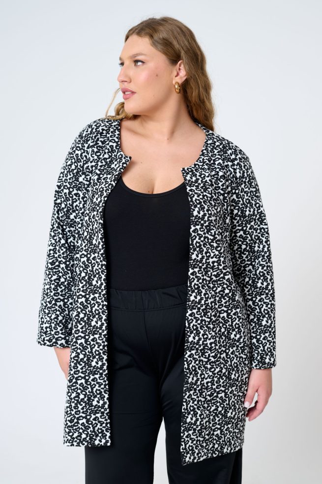 Ζακέτα Ζακάρ Leopard Violet