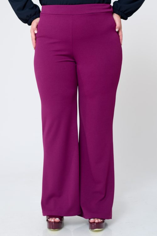 Παντελόνι Καμπάνα Κρεπ Chloe Magenta