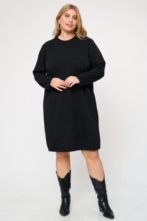 Πλεκτό Φόρεμα Carolina Μαύρο