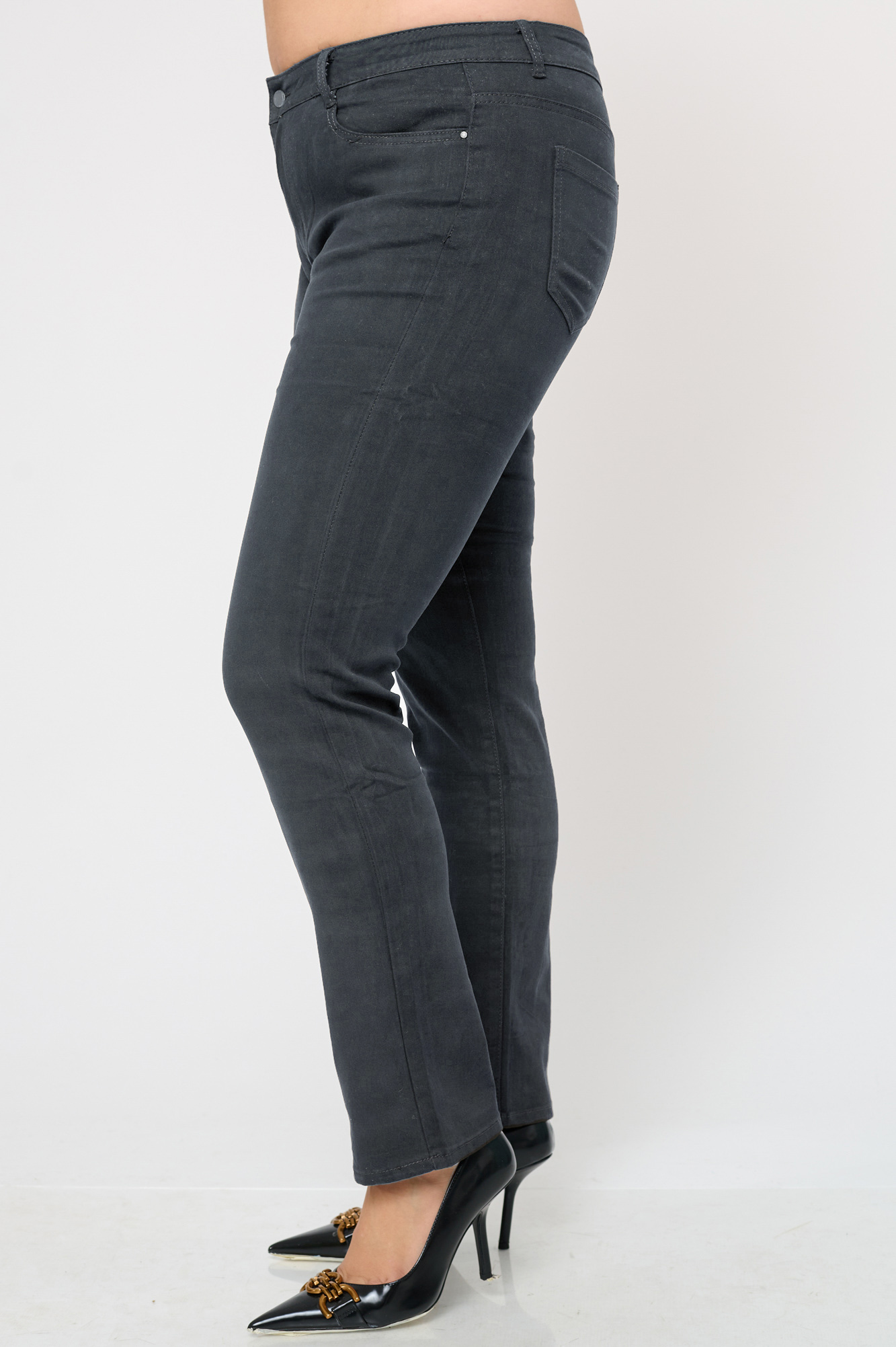 Τζιν Παντελόνι Slim Fit Charlotte Γκρι