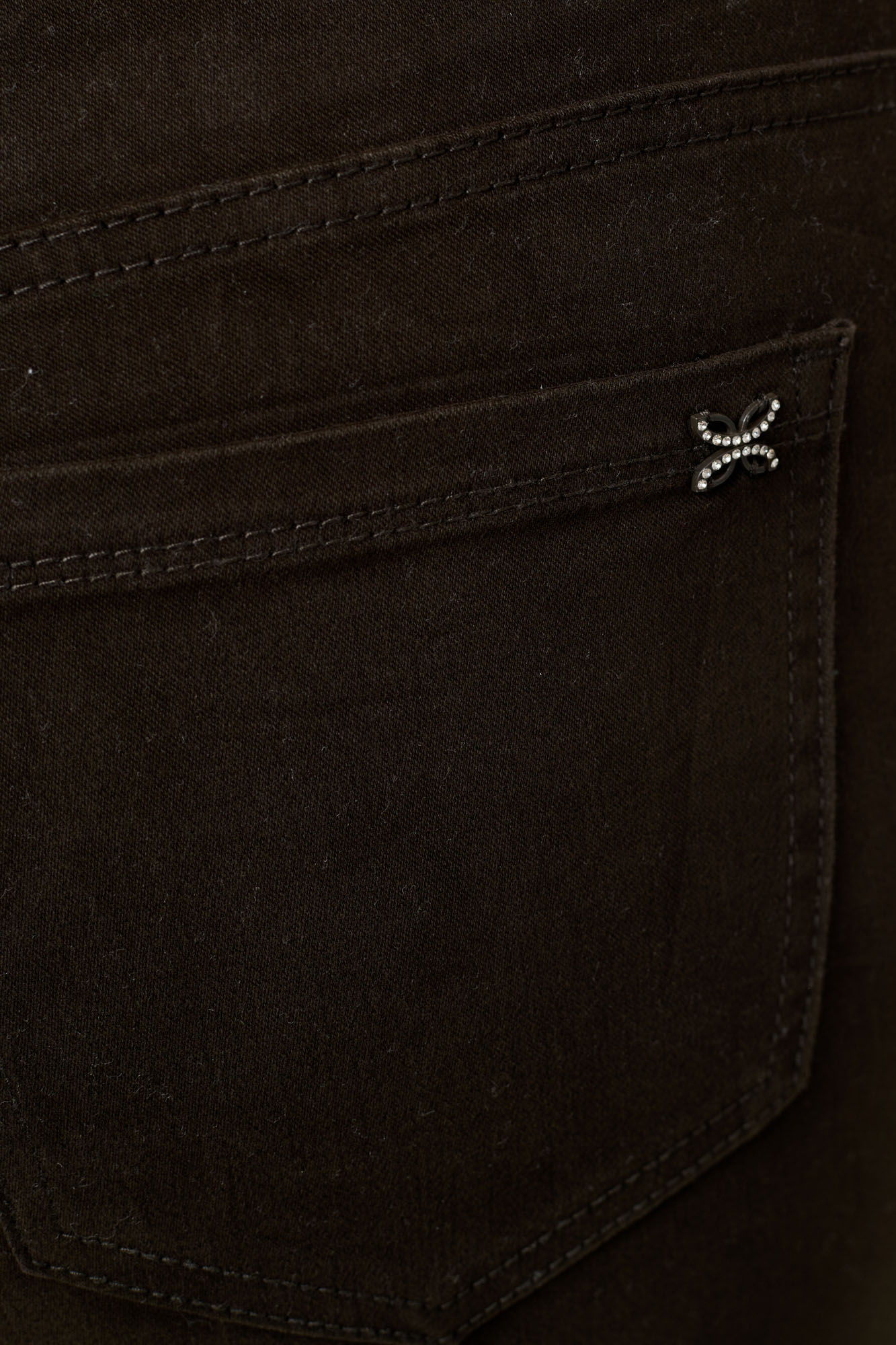 Τζιν Παντελόνι Slim Fit Charlotte Καφέ