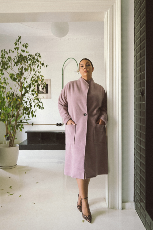 Παλτό Victoria Λιλά