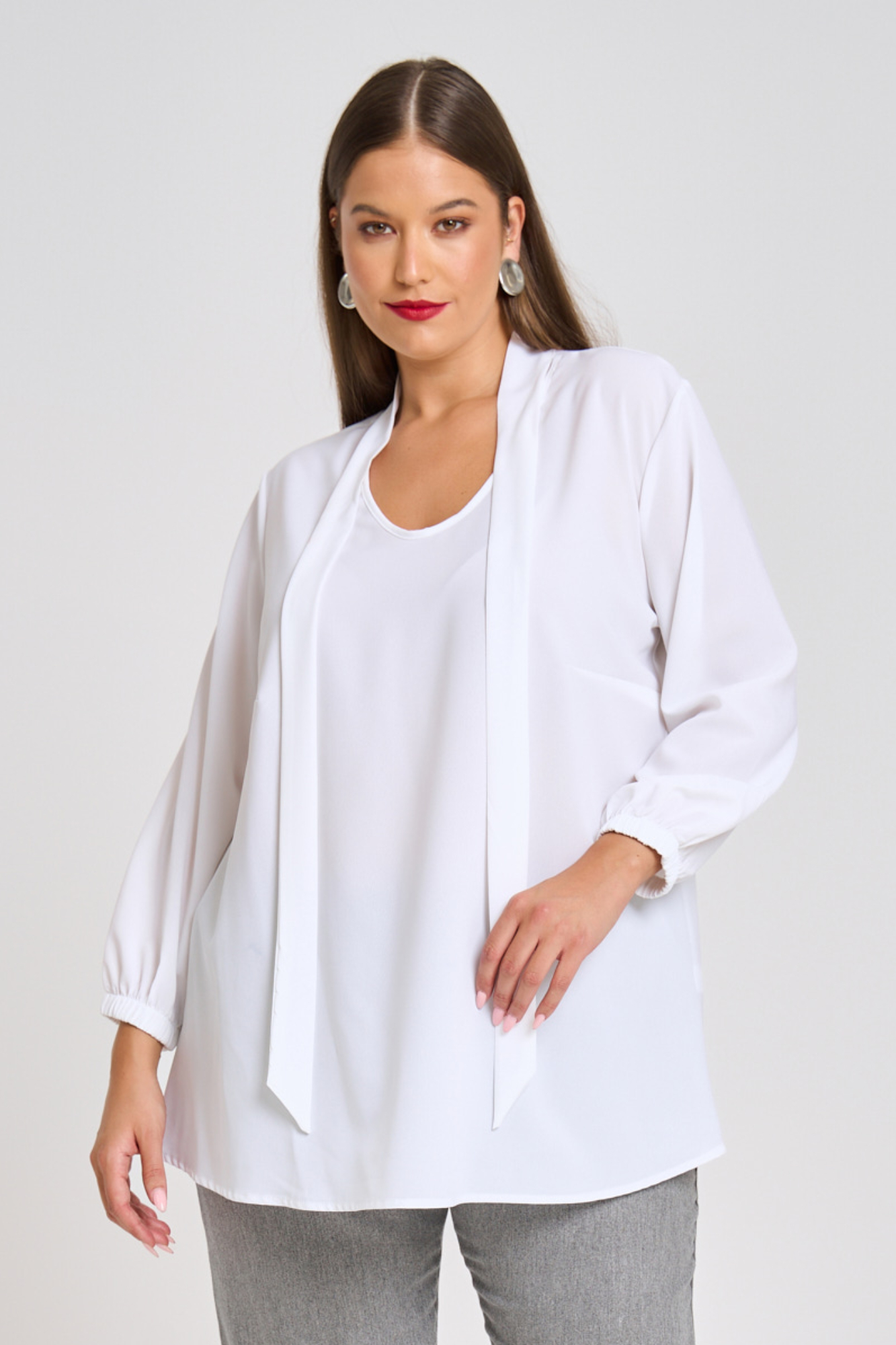 Πουκαμίσα Με Γραβάτα Sasa Λευκό