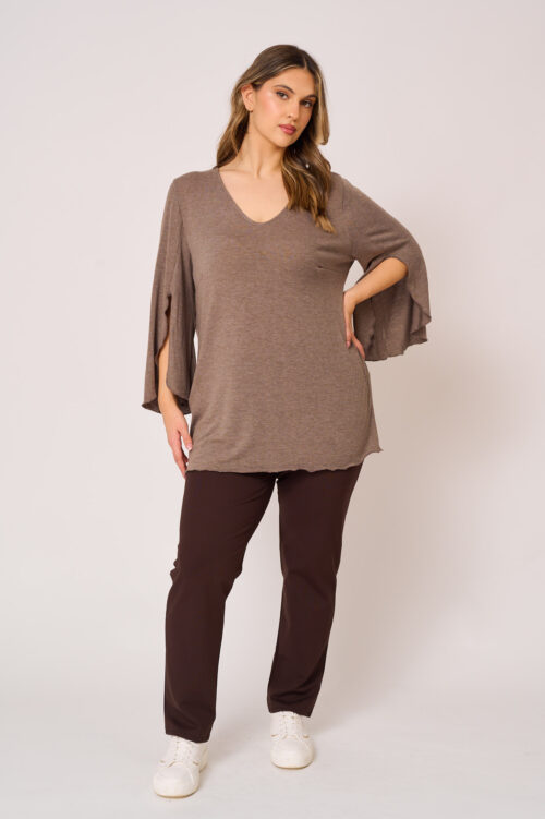 Μπλούζα Πλεκτή Μακριά Jade Πούρου