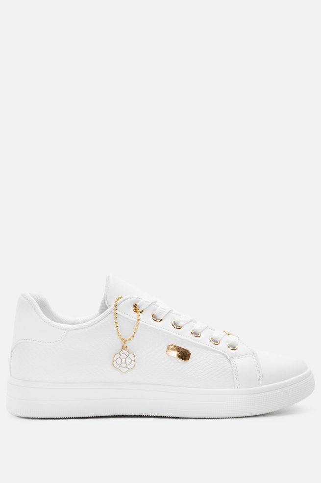 Sneakers με Μεταλλικές Λεπτομέρειες Effie Λευκό