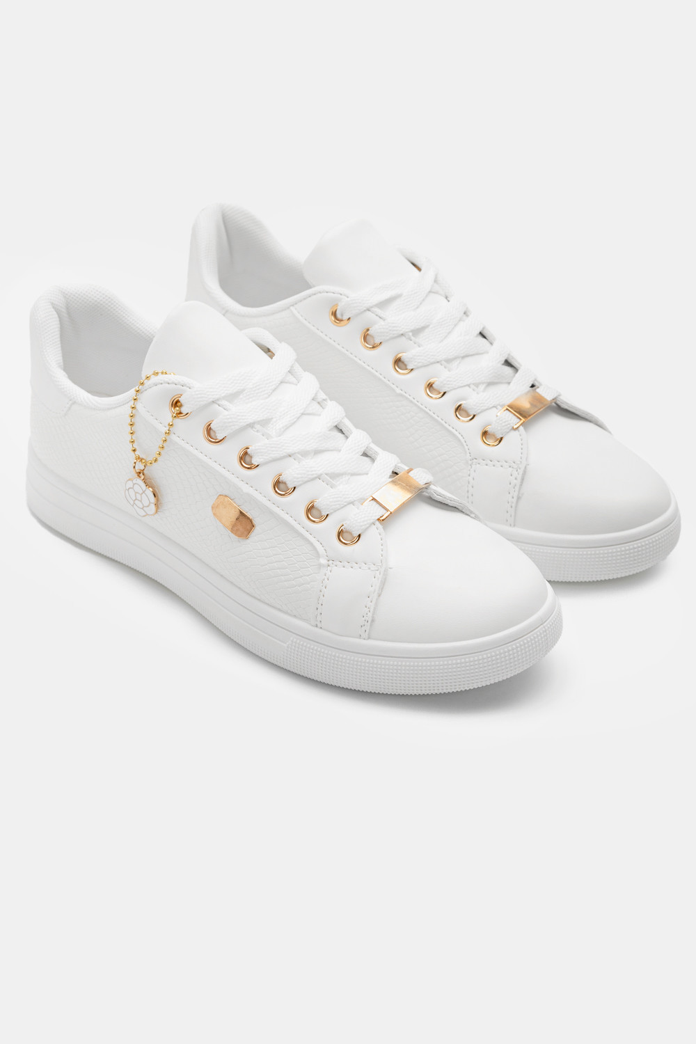 Sneakers με Μεταλλικές Λεπτομέρειες Effie Λευκό