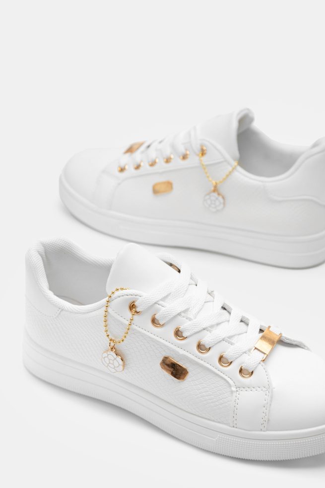 Sneakers με Μεταλλικές Λεπτομέρειες Effie Λευκό