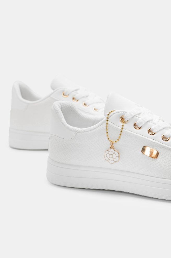 Sneakers με Μεταλλικές Λεπτομέρειες Effie Λευκό