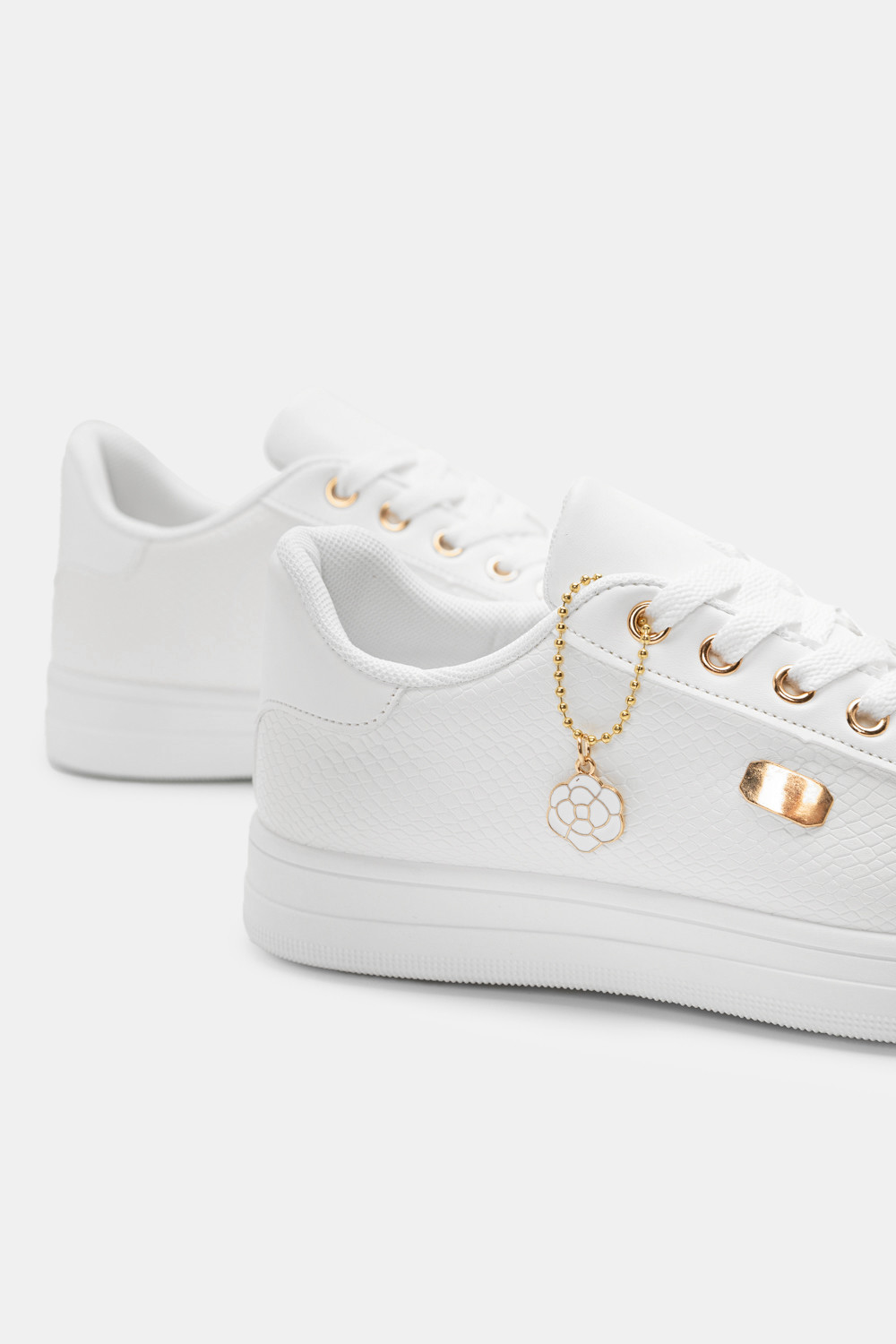 Sneakers με Μεταλλικές Λεπτομέρειες Effie Λευκό