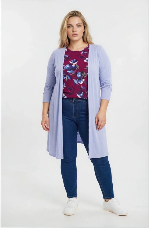 Ζακέτα Ελαστική Ριμπ Melani Σιέλ