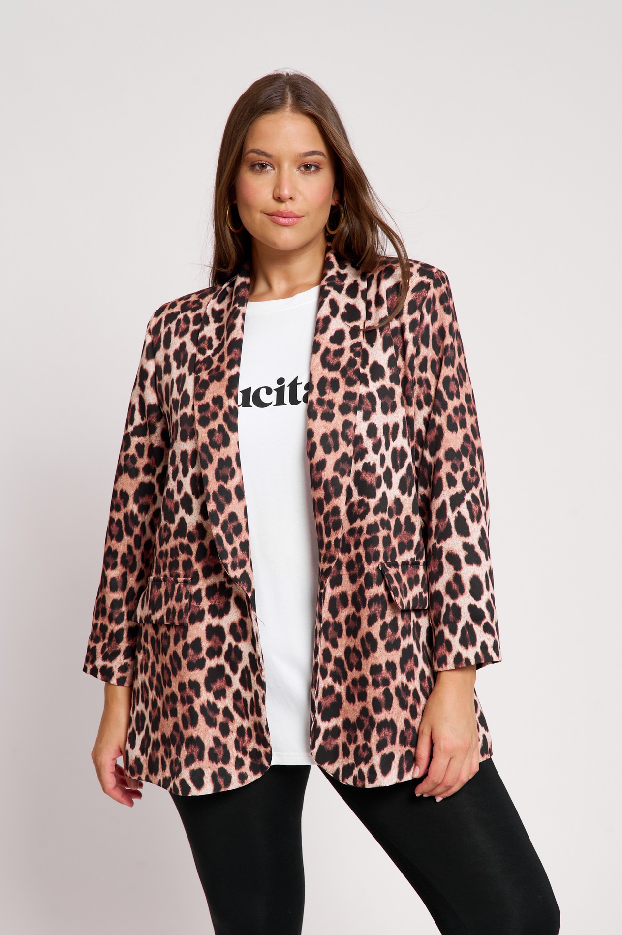 Σακάκι Oversized Korina Leopard
