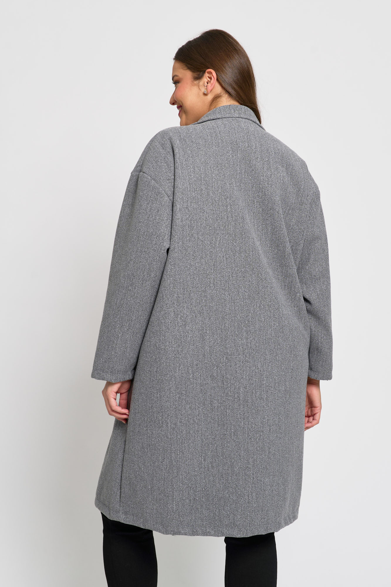 Παλτό με Γιακά Cornelia Γκρι