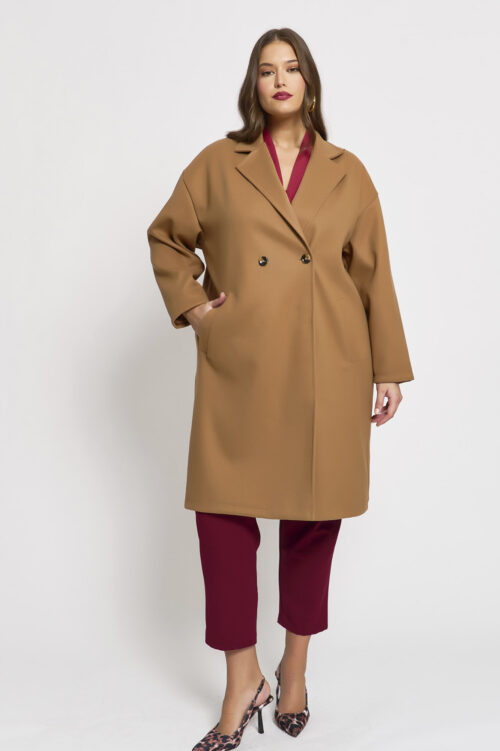 Παλτό με Γιακά Cornelia Καμηλό