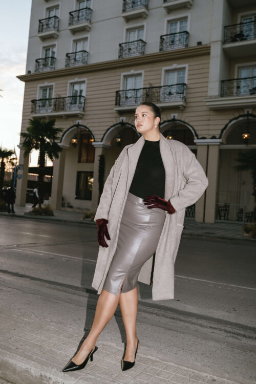 Παλτό Victoria Ελεφάντ