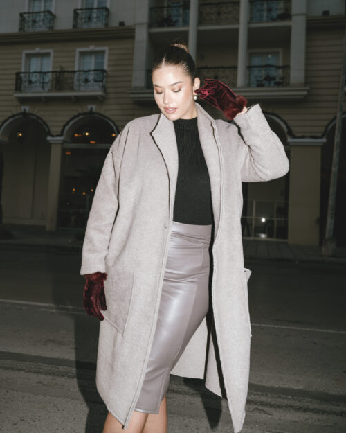 Παλτό Victoria Ελεφάντ