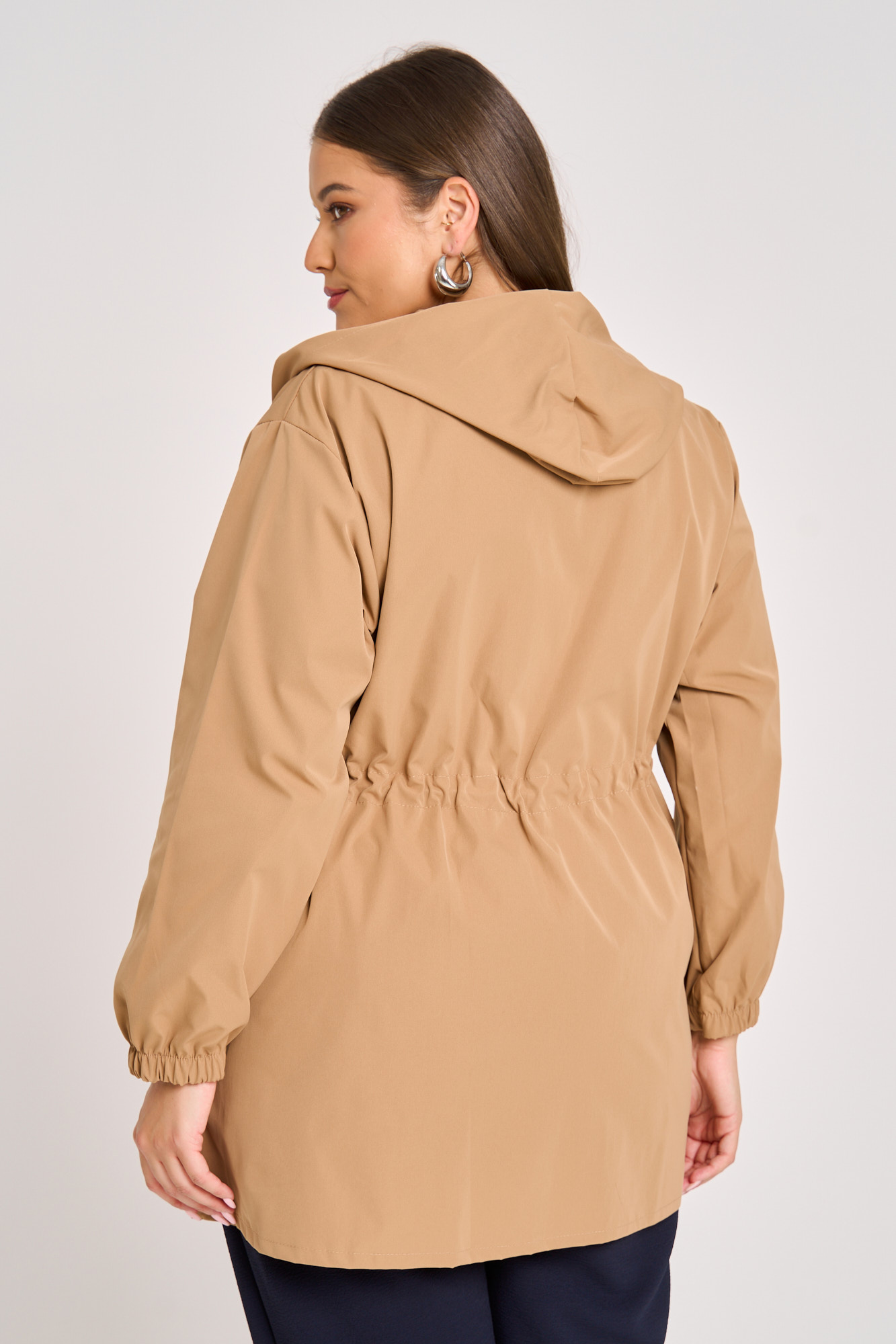 parka koukoula rithizomeni mesh cindy camel