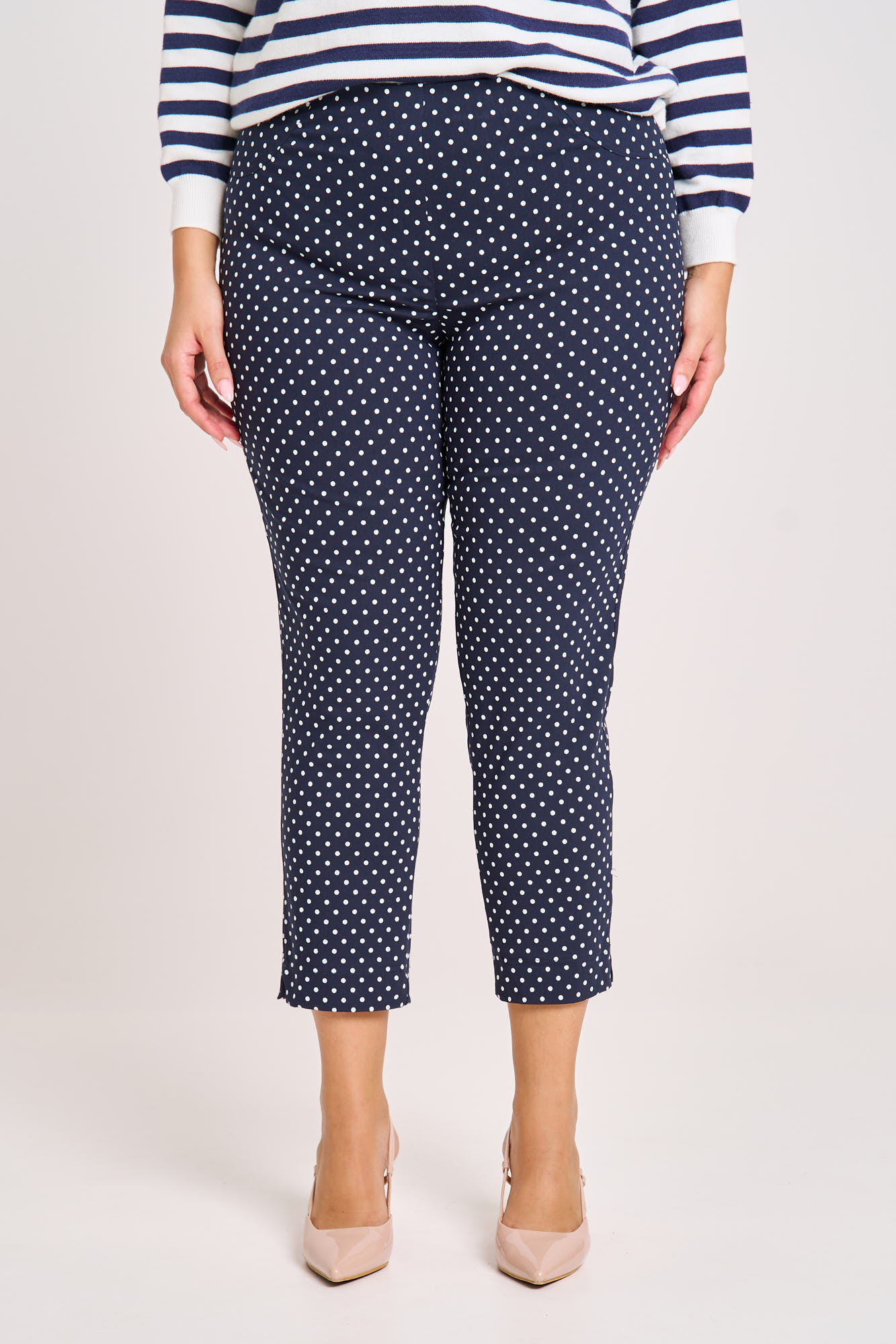 panteloni strets laura mple poua polka dot