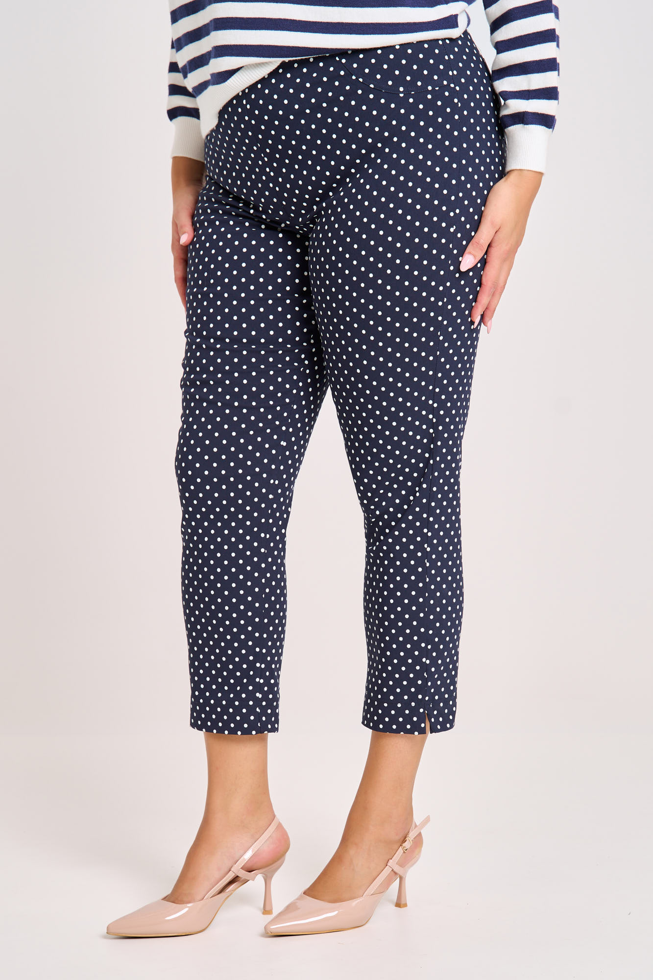 panteloni strets laura mple poua polka dot