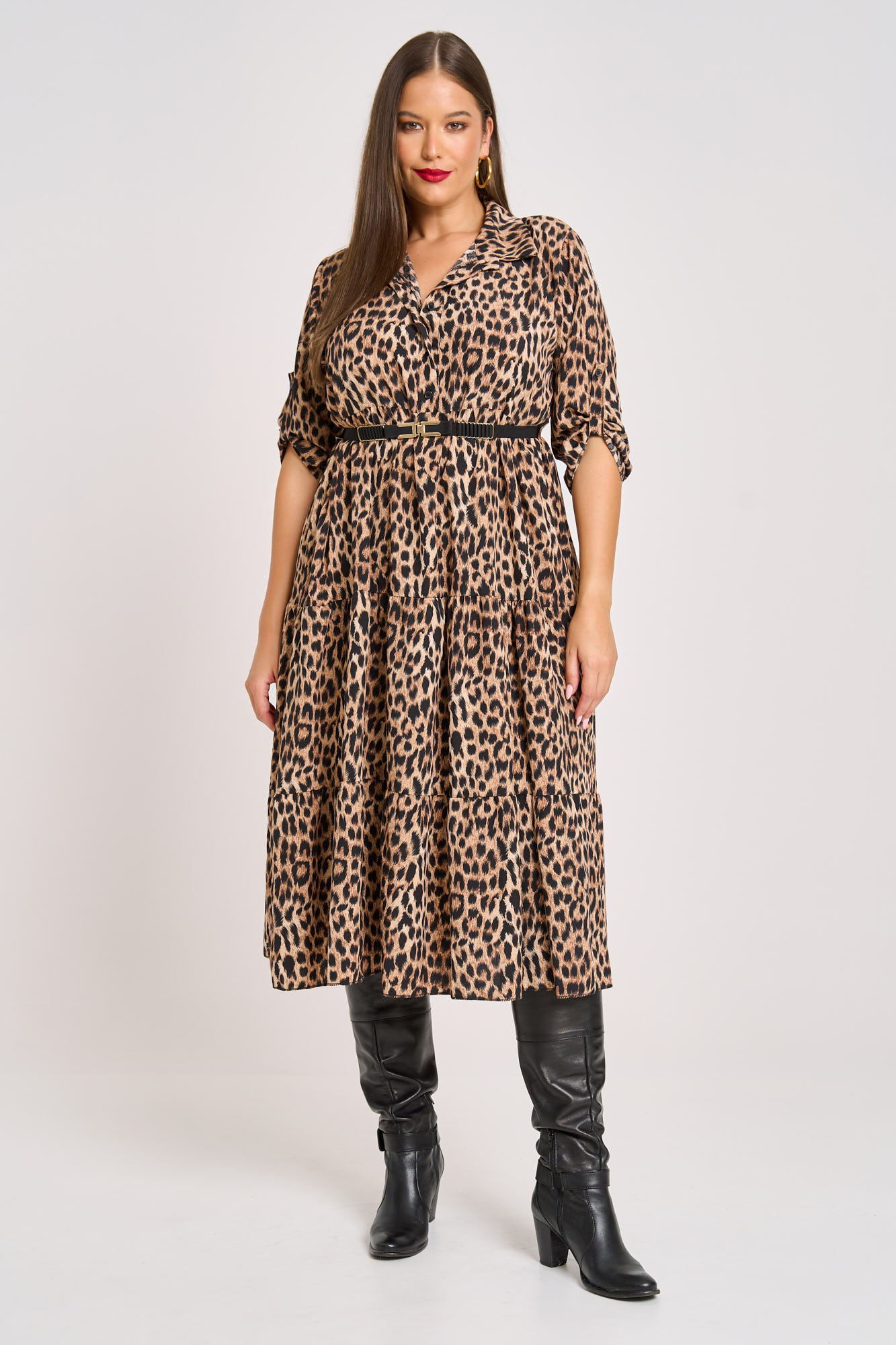 midi forema animal print giakas bolan melina leopard