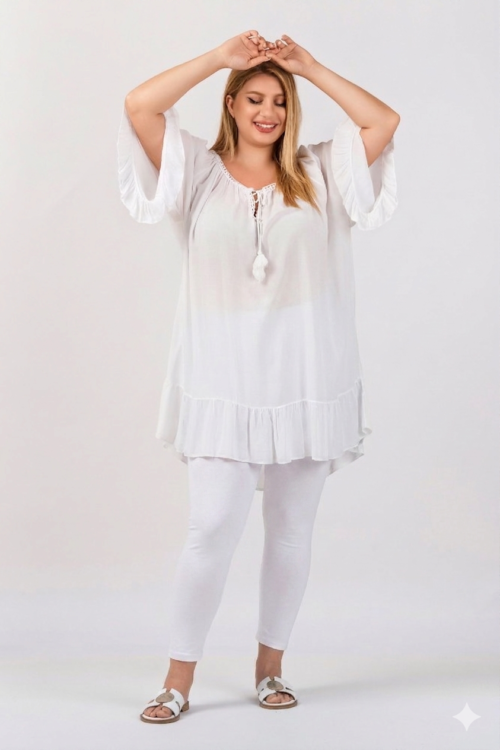 Κολάν Gloria Λευκό