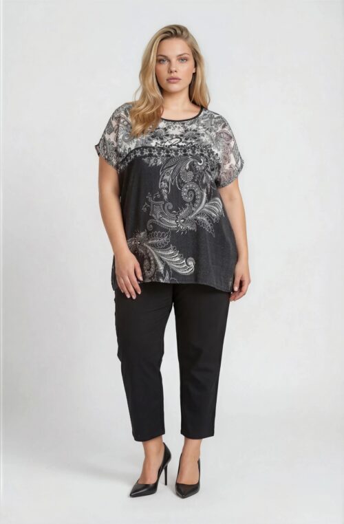 Τουνίκ Σιφόν με ελαστικό Τοπ Grace