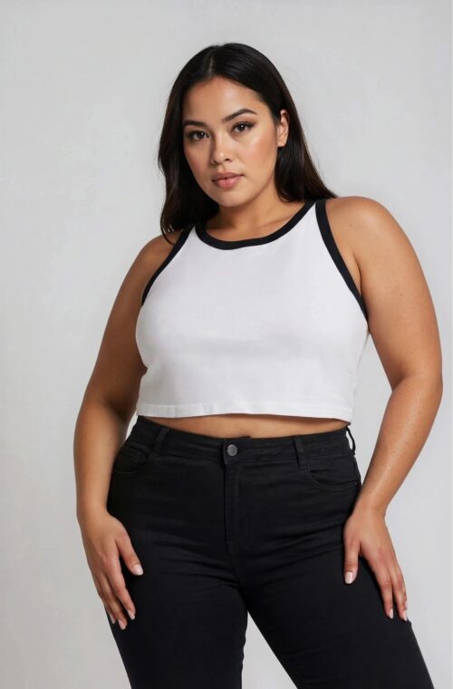 Crop Top με Παρτούς Ώμους Miranda