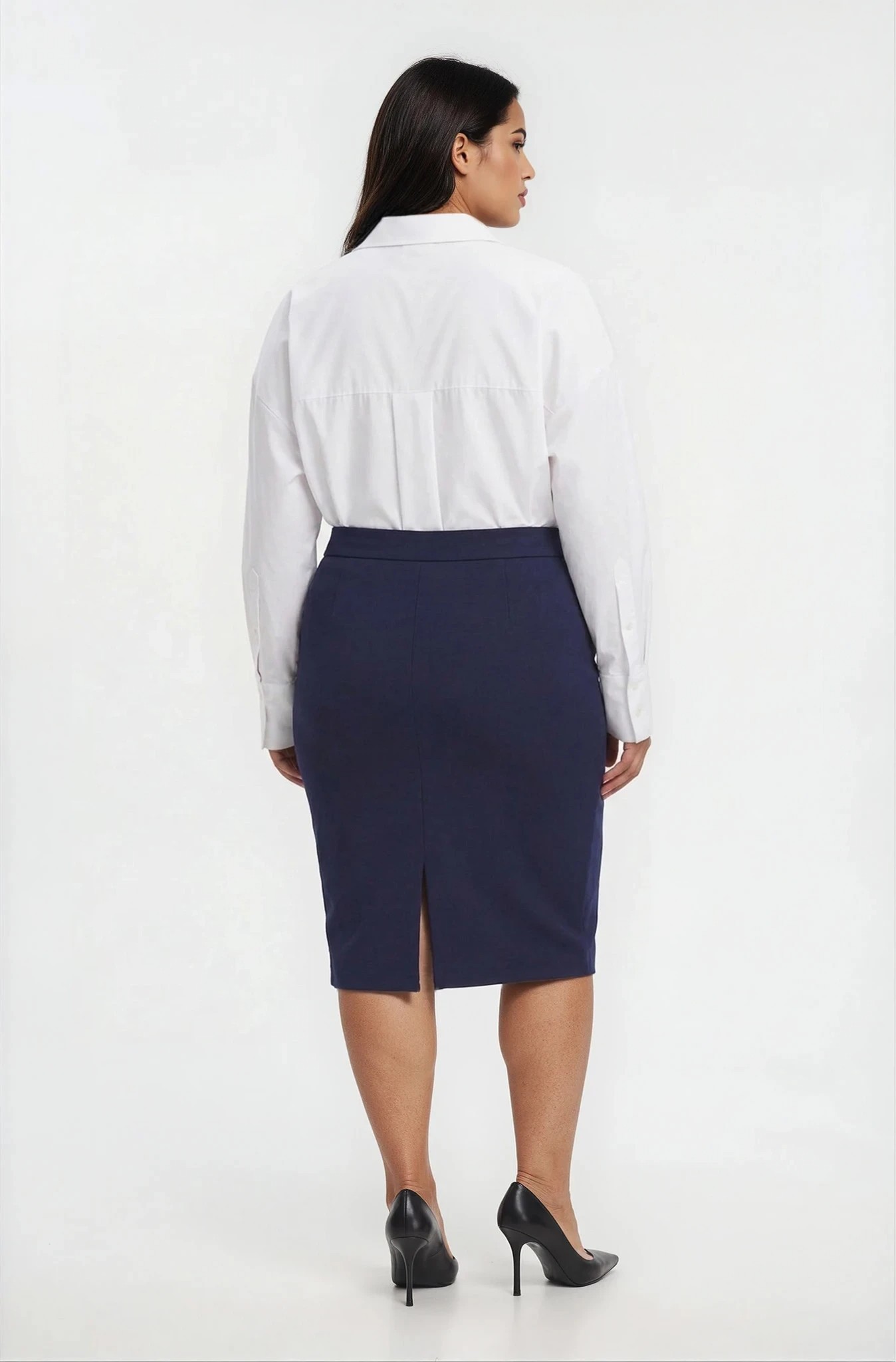 fousta elastiki pencil mado mple