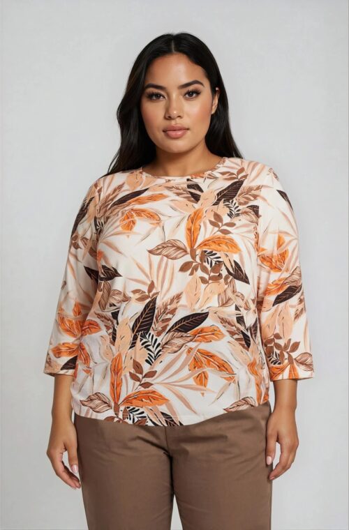 Μπλούζα Ελαστική Φλοράλ Troy