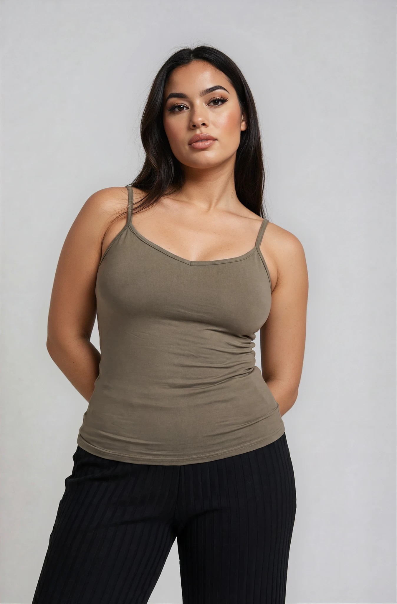 Basic Ελαστικό Τιραντάκι Dahlia Χακί