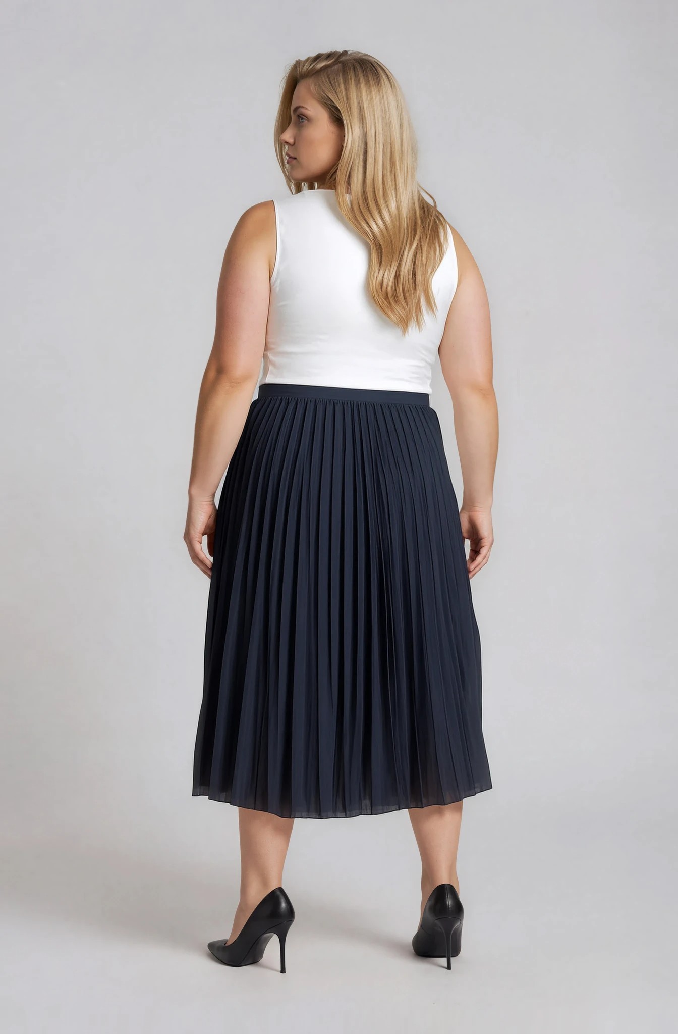 midi forema leuko top plise bianca