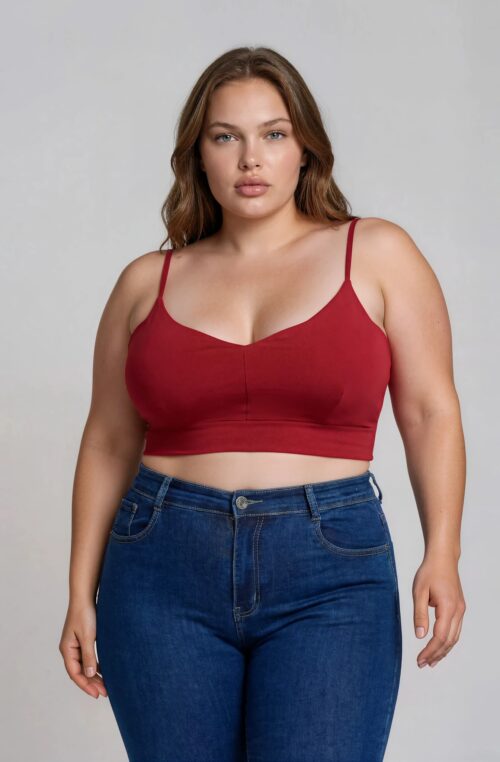 Crop Top Bralette Elsa Κόκκινο