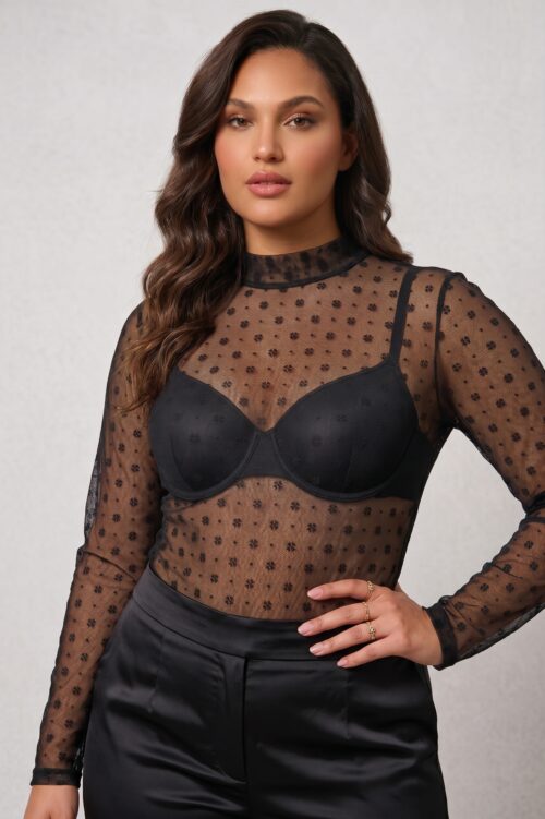 Μπλούζα Ελαστική See Through Odette